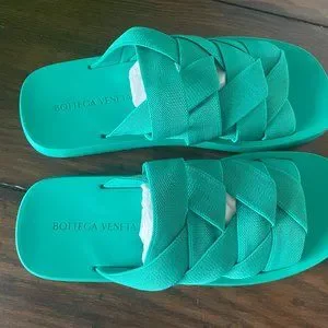 BOTTEGA VENETA 651402 Men\'s Slide Sandals Intrecciato Starfish Turquoise Blue 42 BOTTEGA VENETA ボッテガヴェネタ サンダル/INTRECCIATO  main image 3